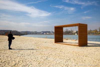 zdjęcie miejskiej plaży nad Wisłokiem, fot. Grzegorz Bukała, Urząd Miasta Rzeszowa